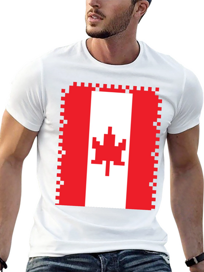 Pixelated Canadian Flag T-Shirt