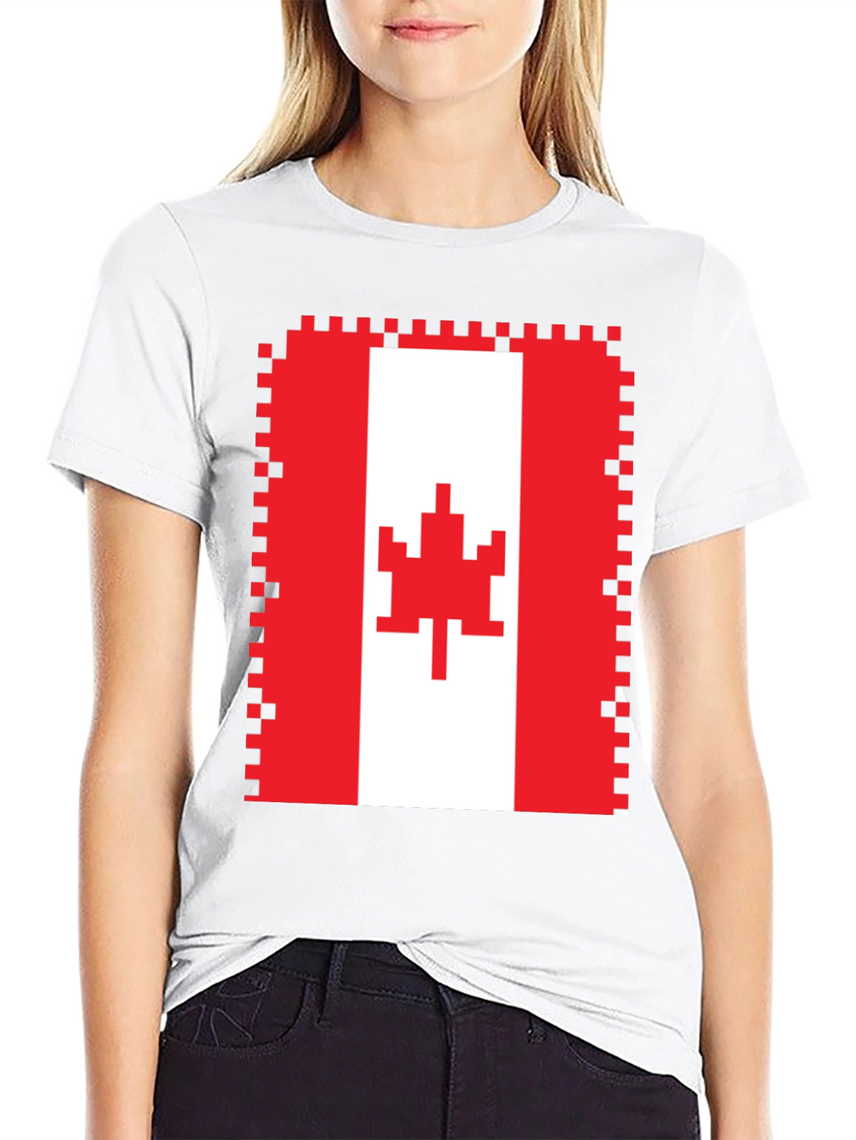 Pixelated Canadian Flag T-Shirt