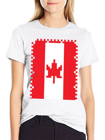 Pixelated Canadian Flag T-Shirt