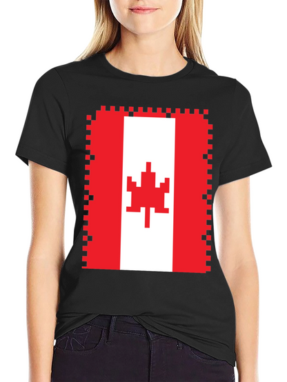Pixelated Canadian Flag T-Shirt