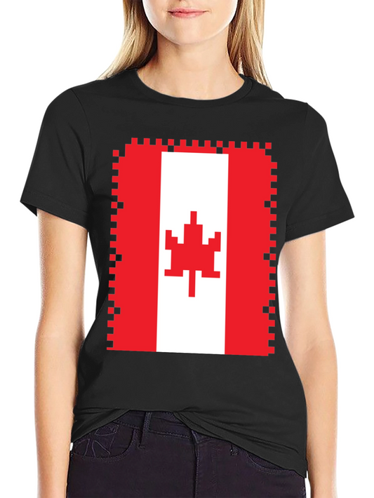 Pixelated Canadian Flag T-Shirt