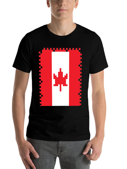 Pixelated Canadian Flag T-Shirt