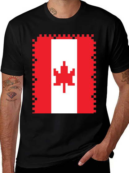 Pixelated Canadian Flag T-Shirt