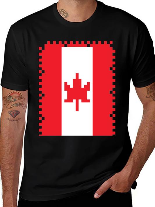 Pixelated Canadian Flag T-Shirt