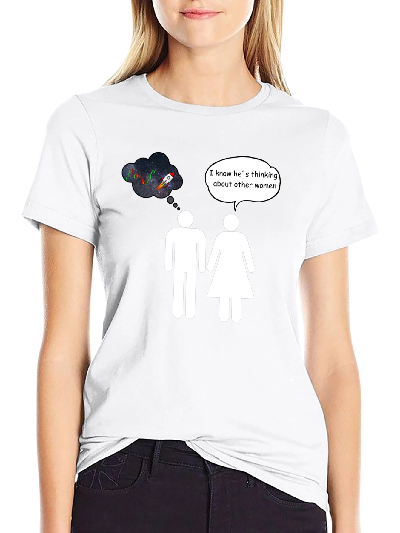 Rocket to the Moon Humor T-Shirt