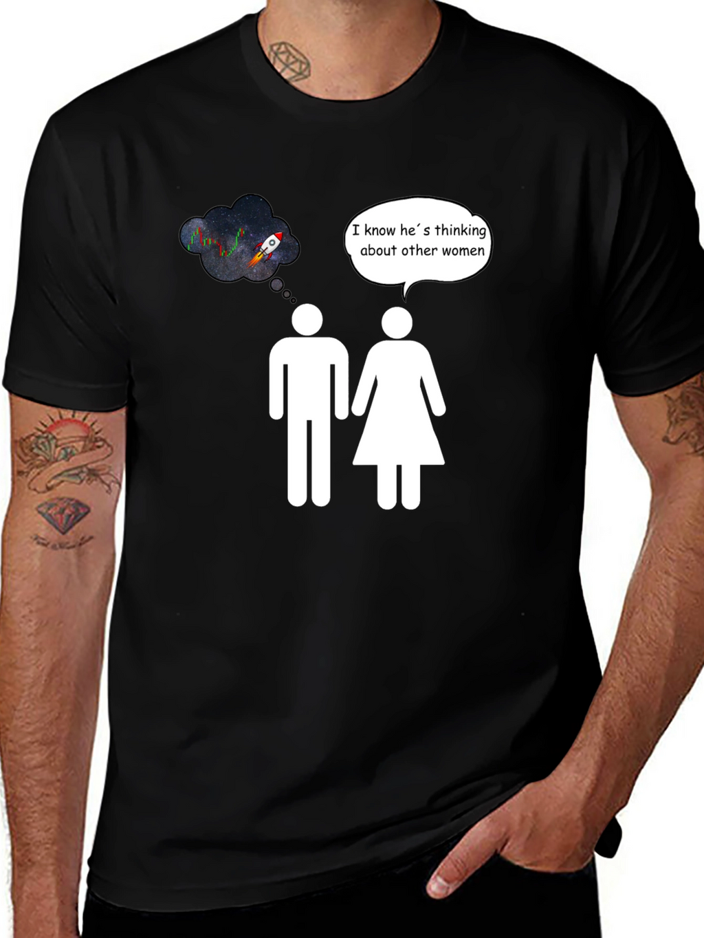 Rocket to the Moon Humor T-Shirt