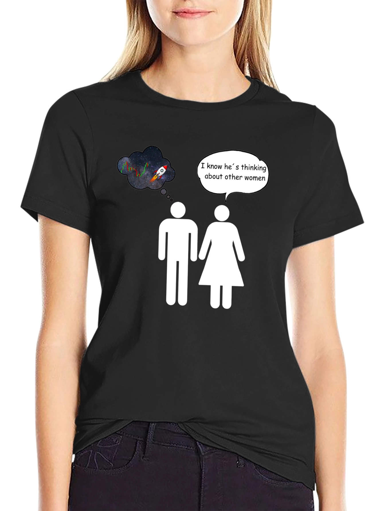 Rocket to the Moon Humor T-Shirt