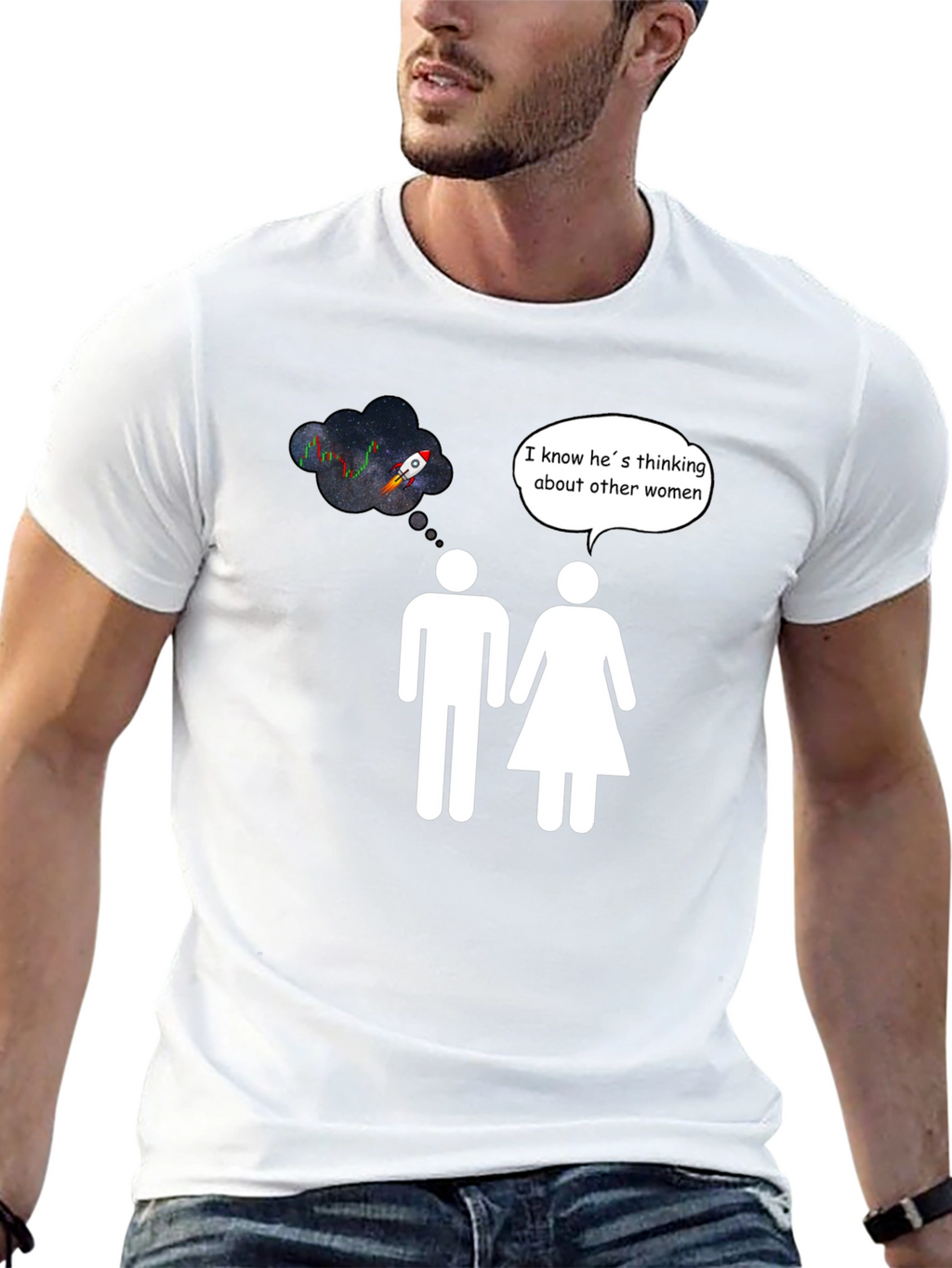 Rocket to the Moon Humor T-Shirt