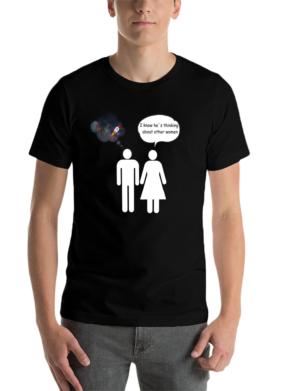 Rocket to the Moon Humor T-Shirt