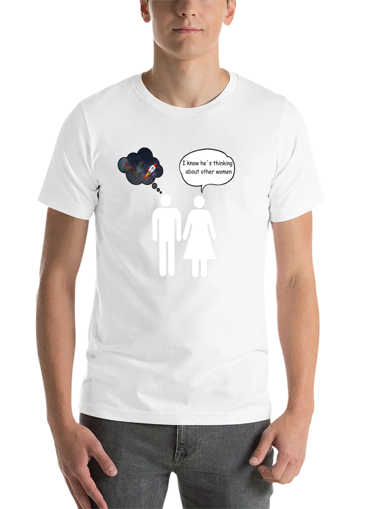 Rocket to the Moon Humor T-Shirt