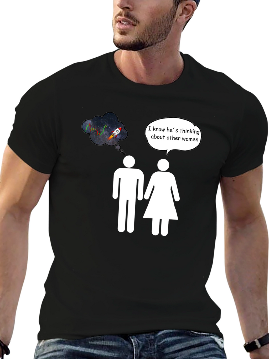 Rocket to the Moon Humor T-Shirt