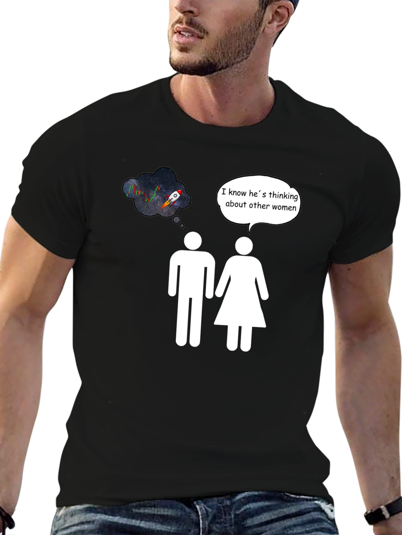 Rocket to the Moon Humor T-Shirt