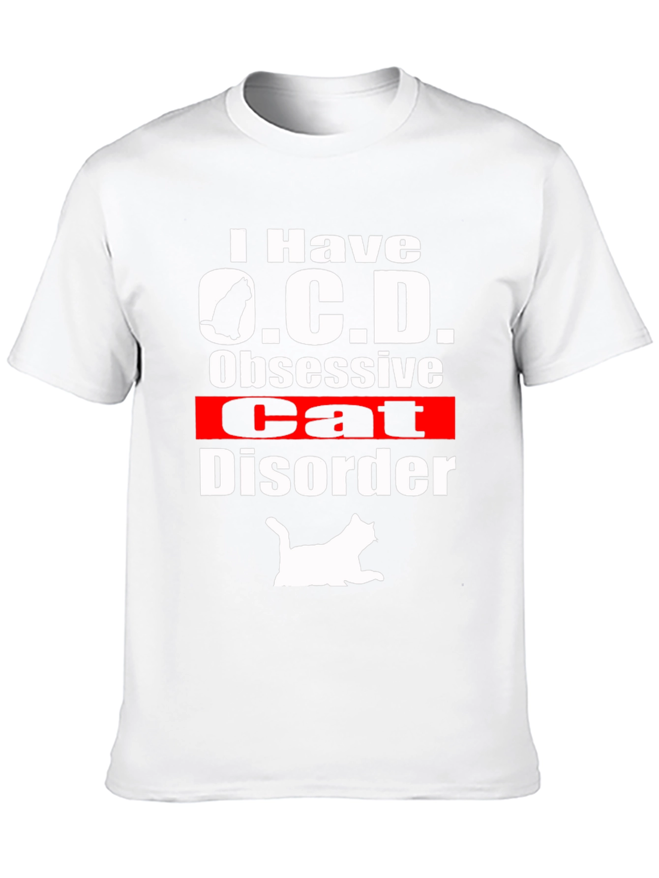 Obsessive Cat Disorder T-Shirt Funny Novelty Tee