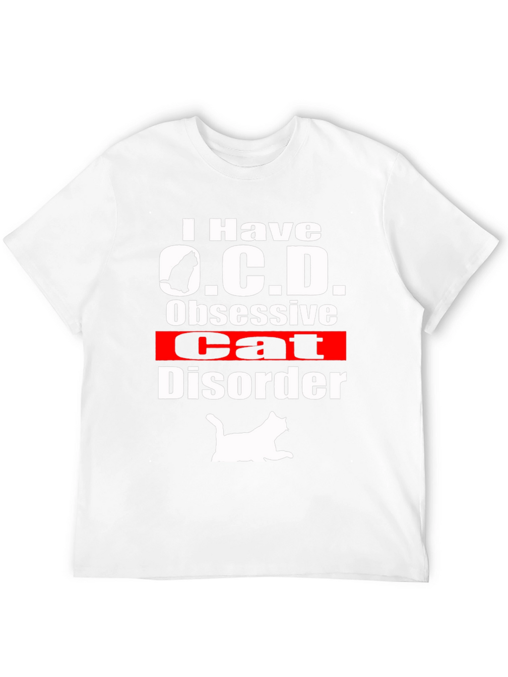 Obsessive Cat Disorder T-Shirt Funny Novelty Tee