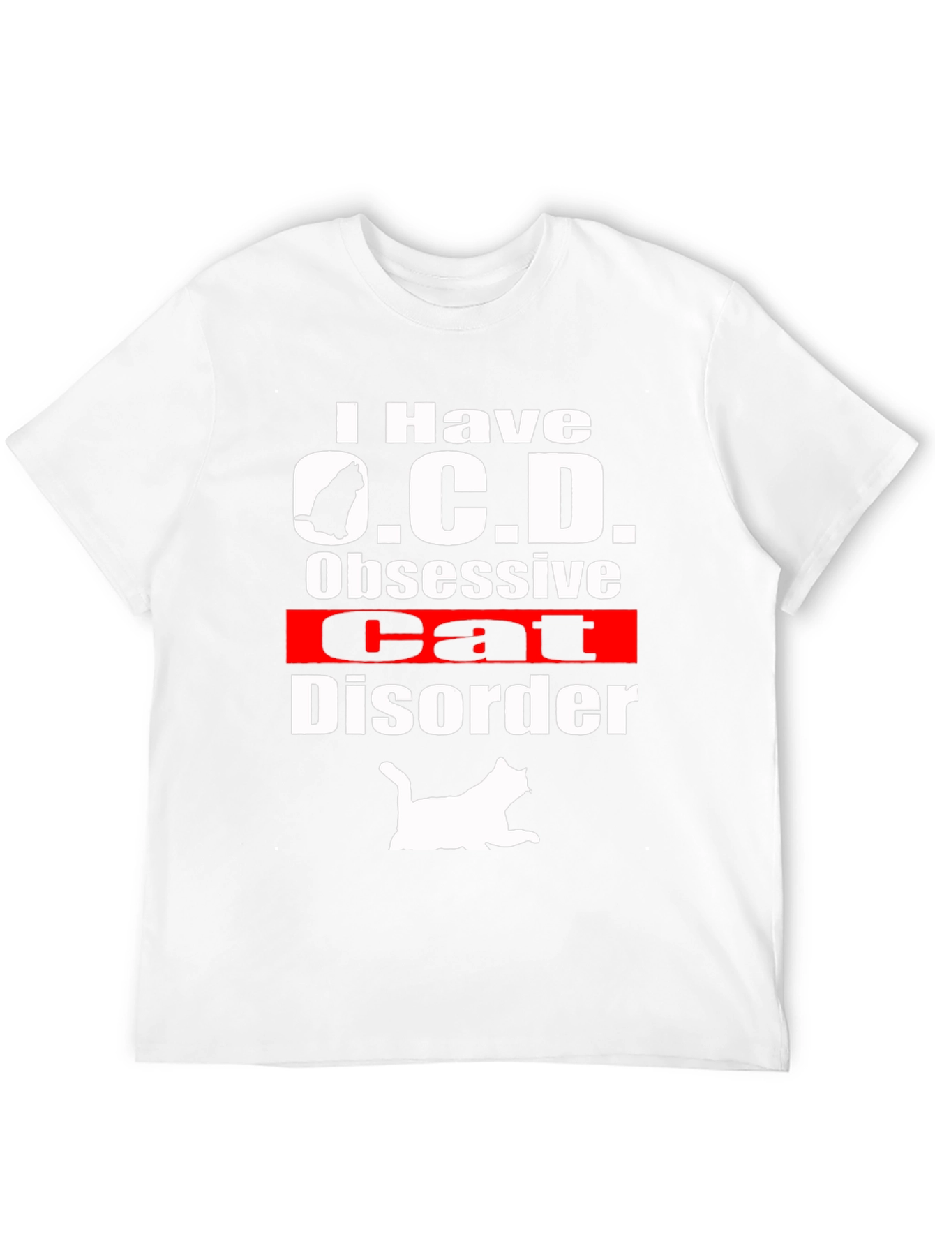 Obsessive Cat Disorder T-Shirt Funny Novelty Tee