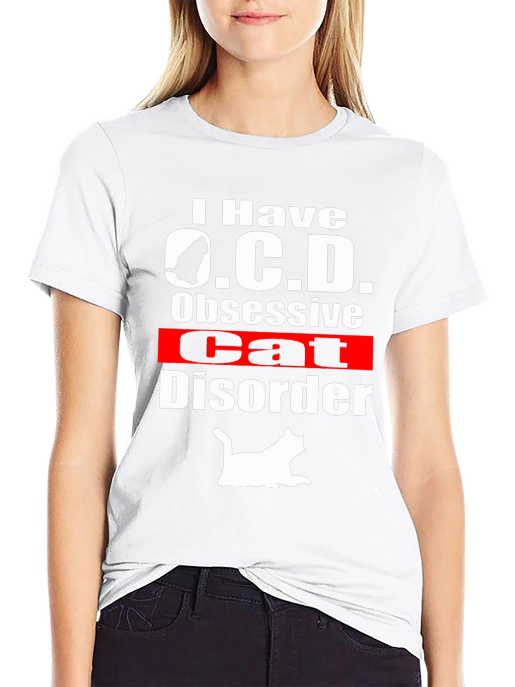 Obsessive Cat Disorder T-Shirt Funny Novelty Tee