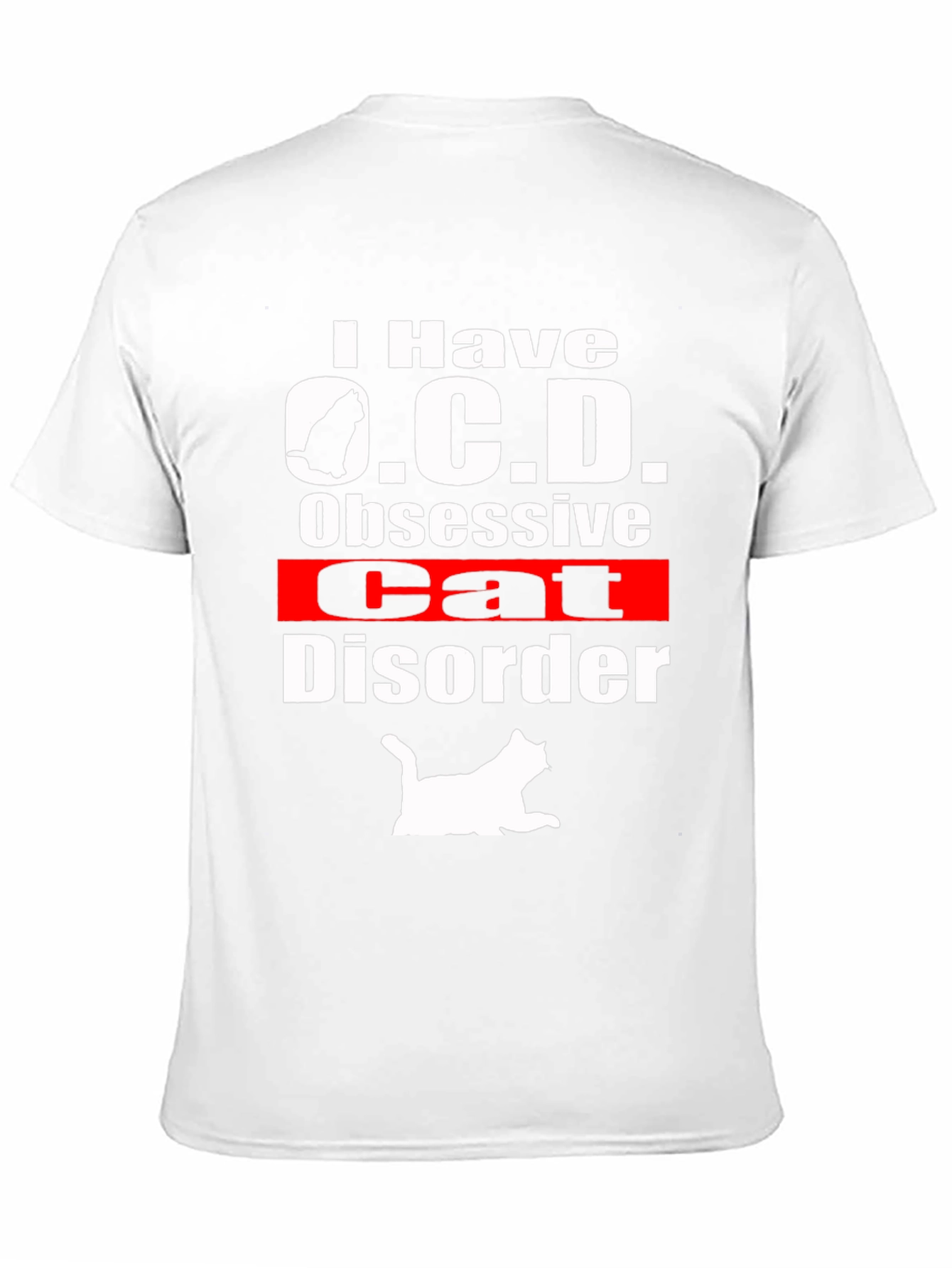 Obsessive Cat Disorder T-Shirt Funny Novelty Tee
