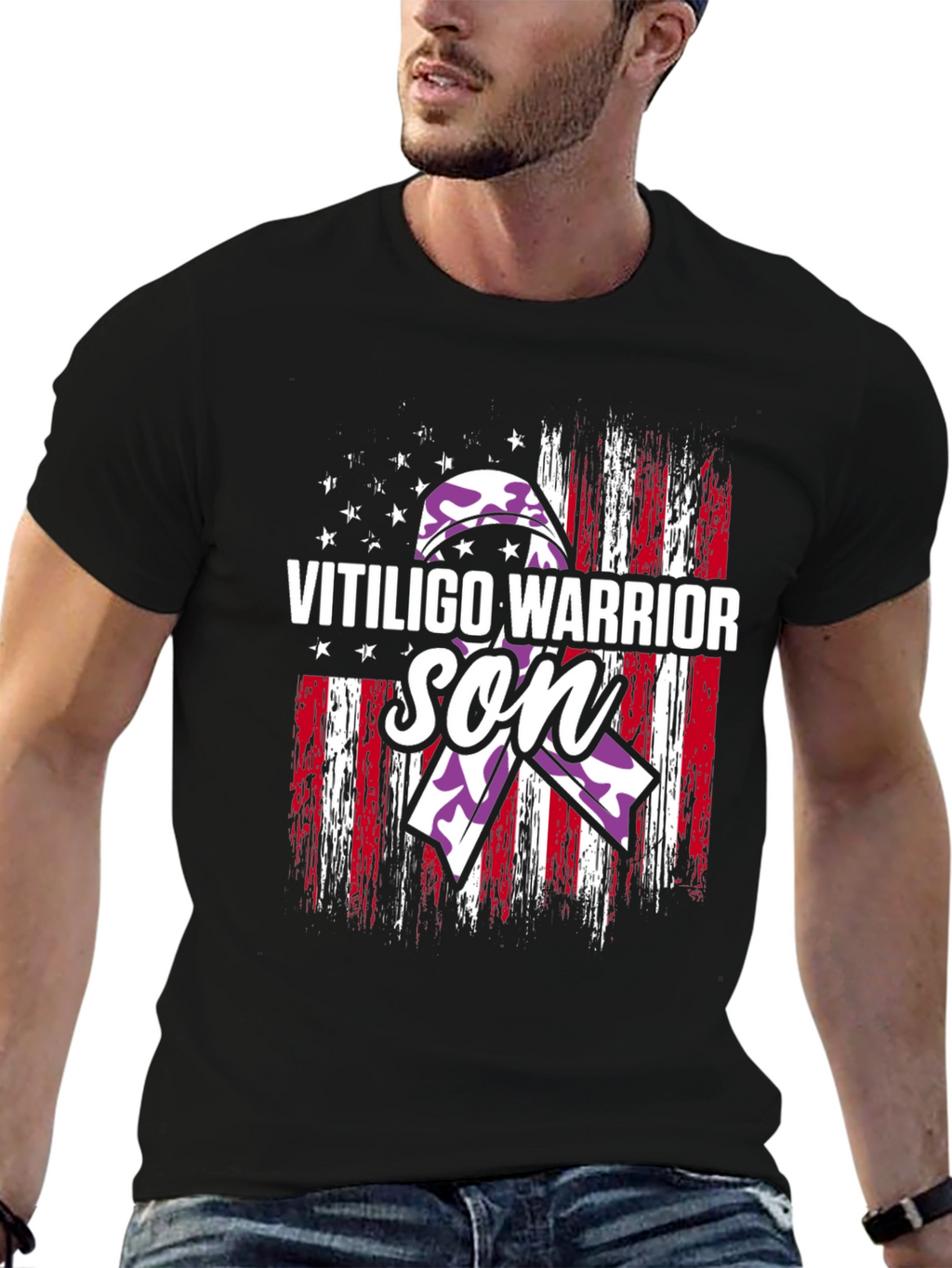 Vitiligo Warrior Son T-Shirt