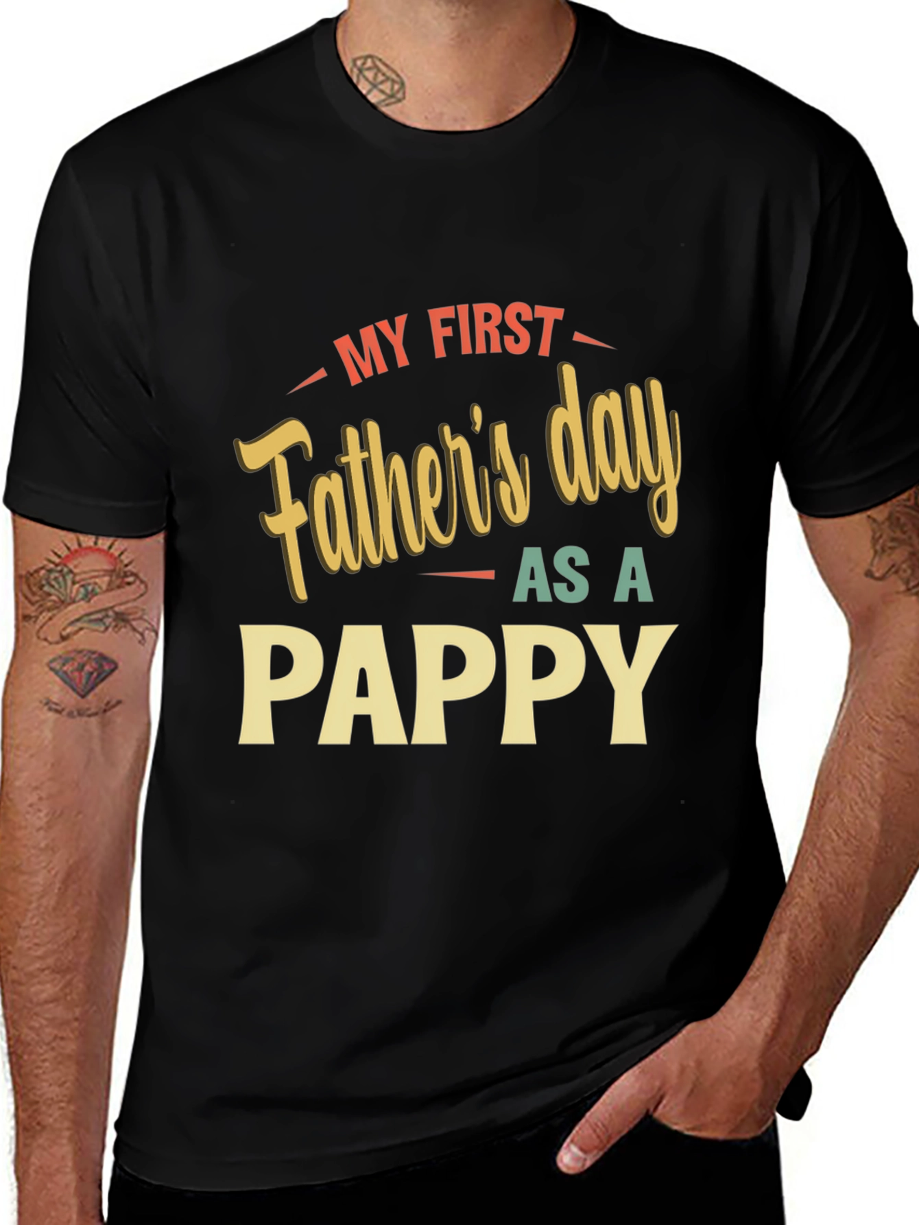 My First Fathers Day As A Pappy T-Shirt