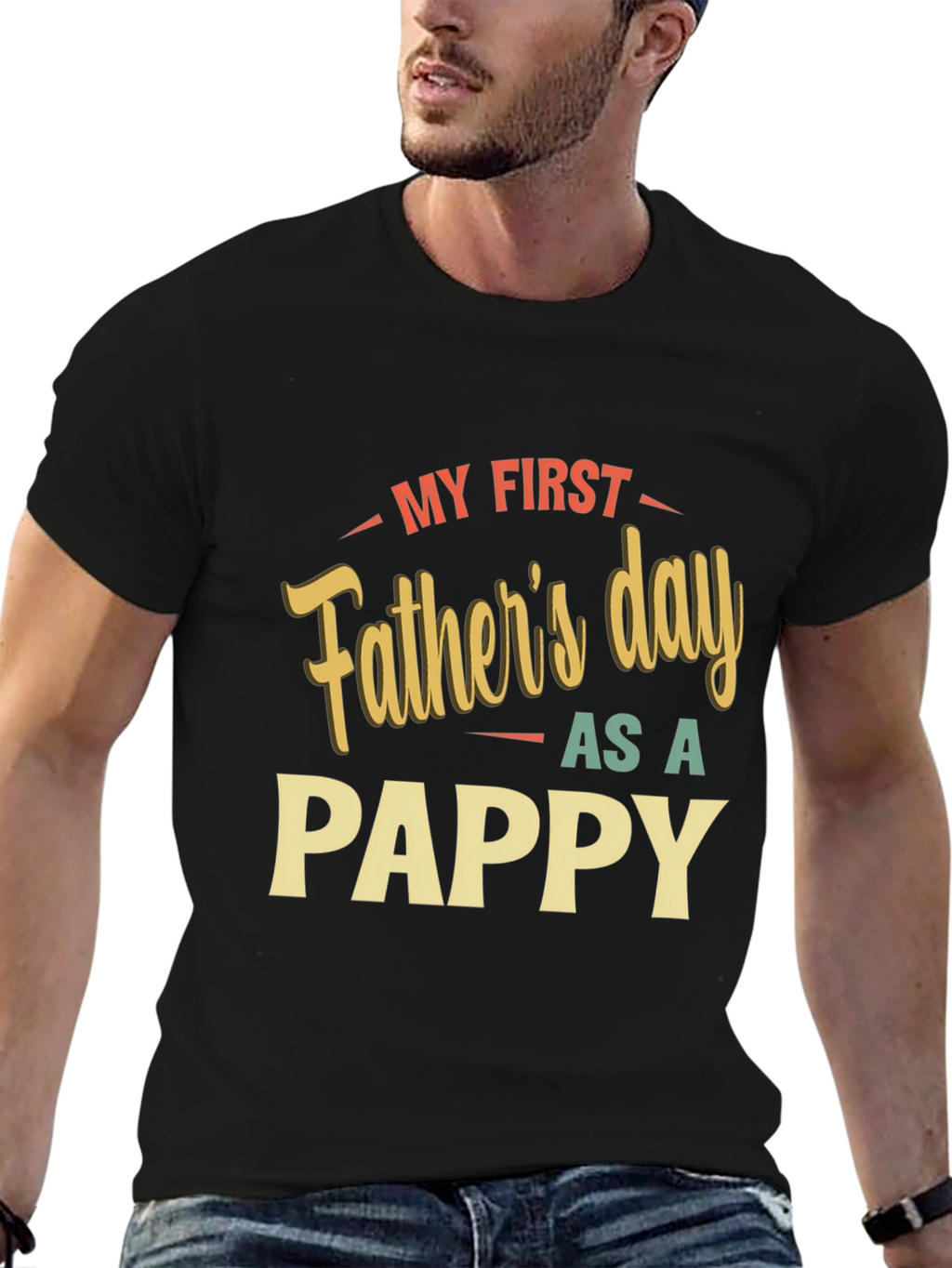 My First Fathers Day As A Pappy T-Shirt