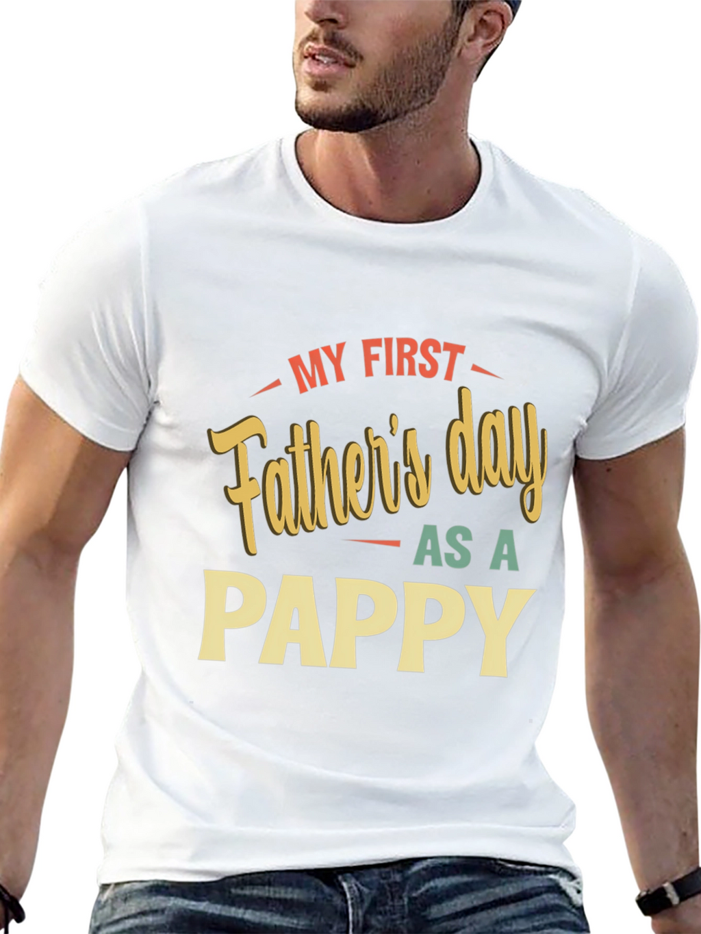 My First Fathers Day As A Pappy T-Shirt