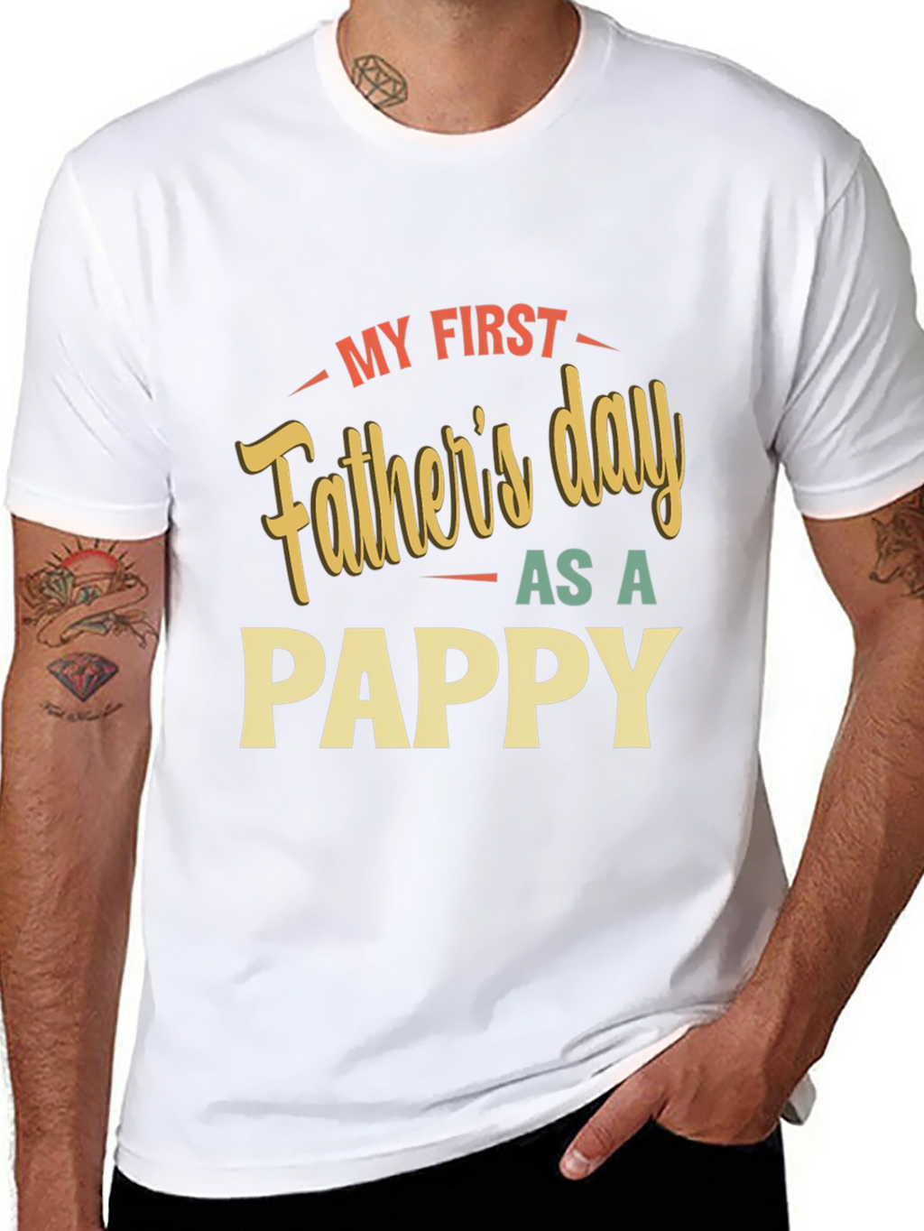 My First Fathers Day As A Pappy T-Shirt