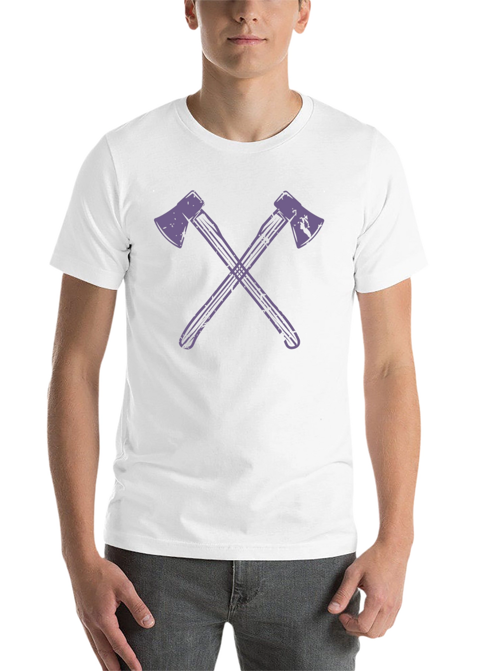 Axe Cross T-Shirt - Stylish Lumberjack Tee