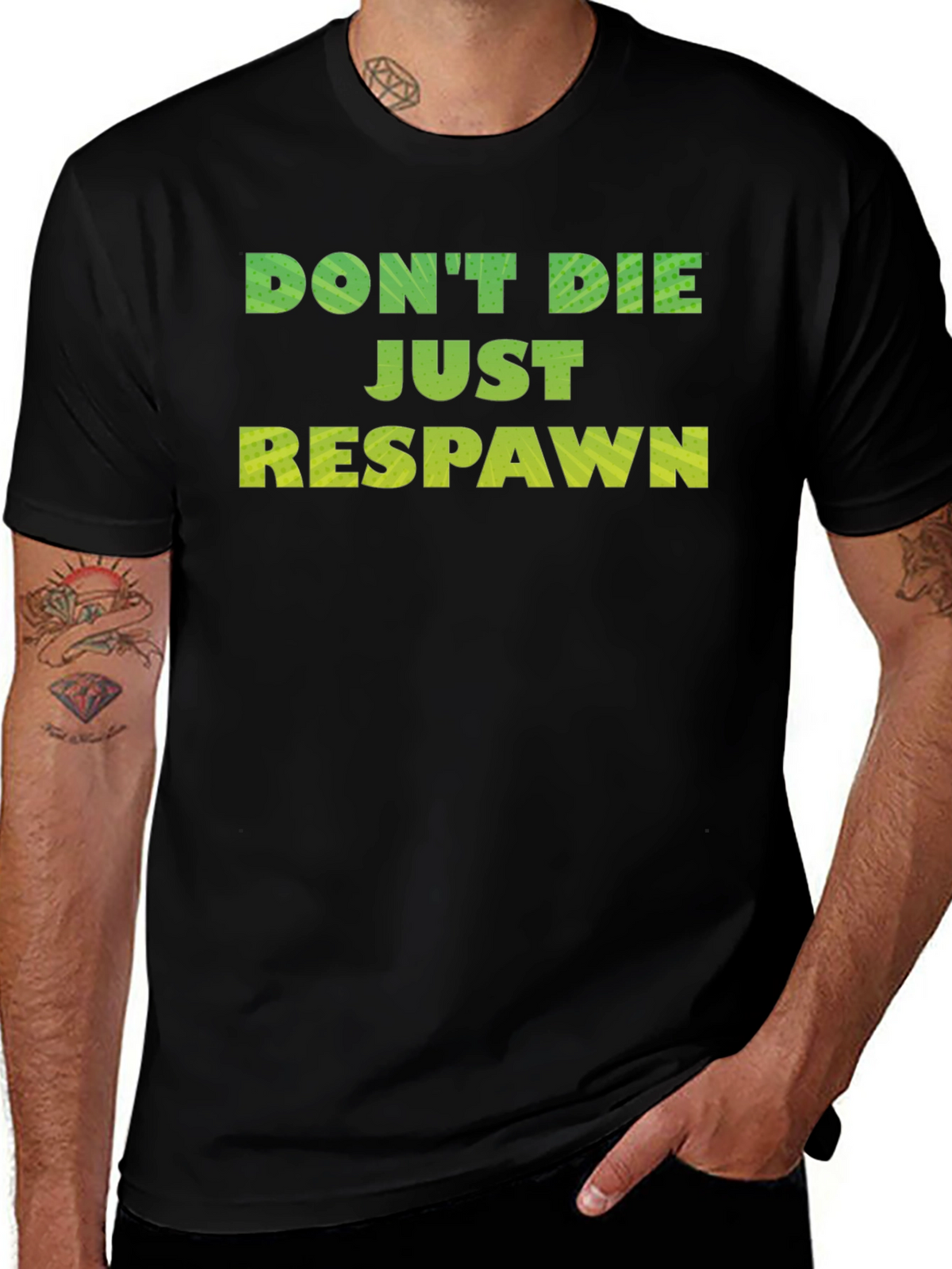 Dont Die Just Respawn Gaming T-Shirt