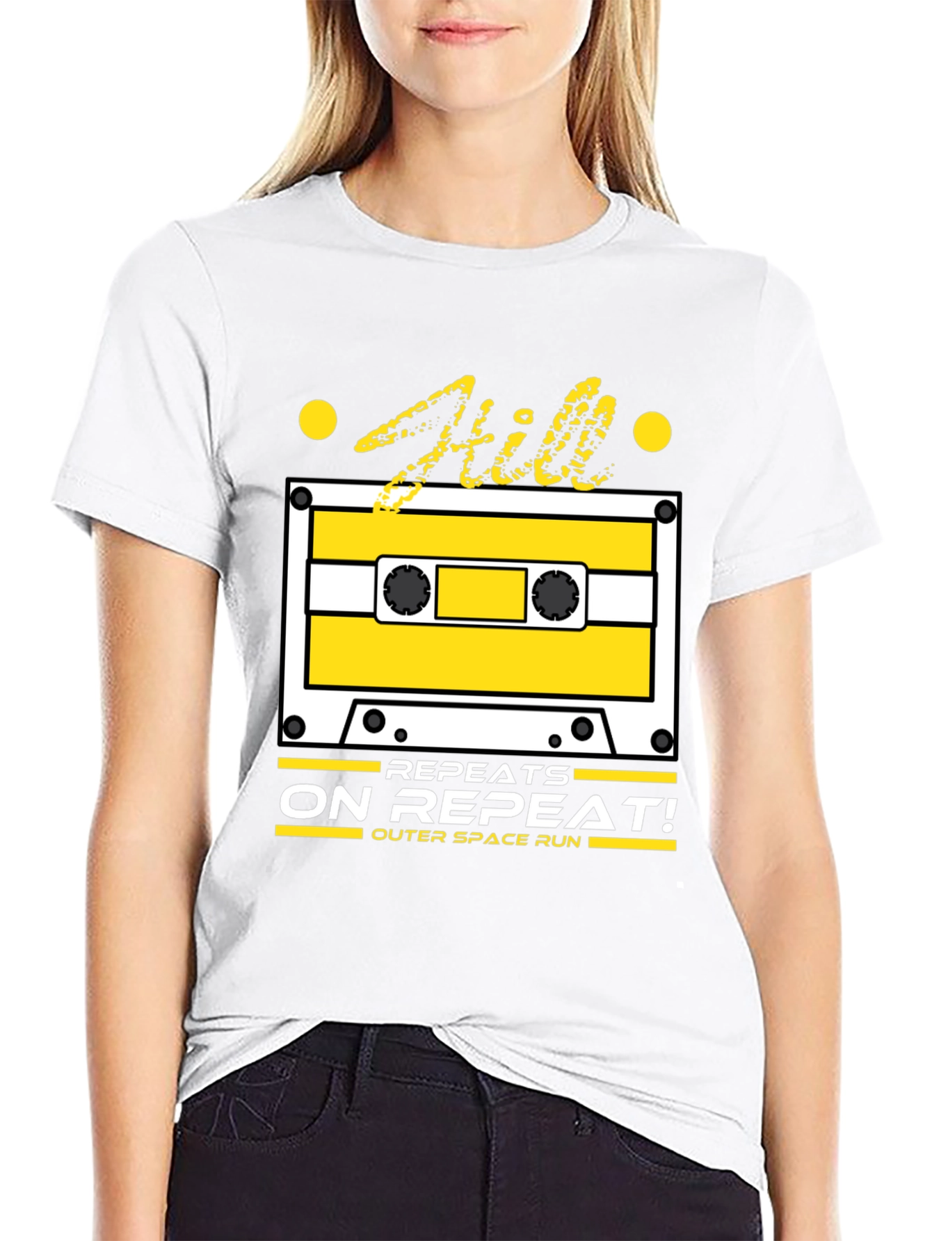 Repeats on Repeat T-Shirt - Cassette Tape Design