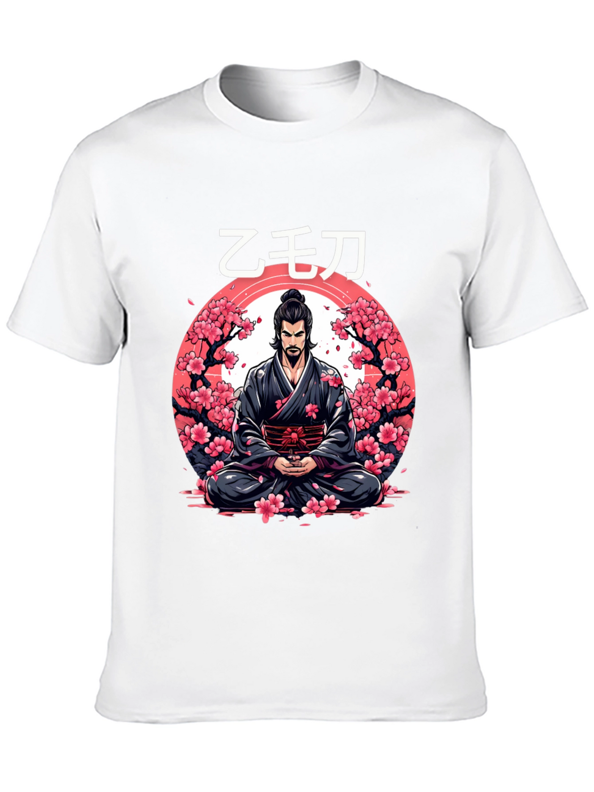 Samurai Cherry Blossom Graphic Tee