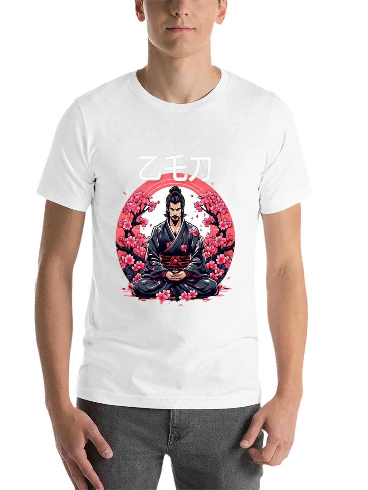 Samurai Cherry Blossom Graphic Tee