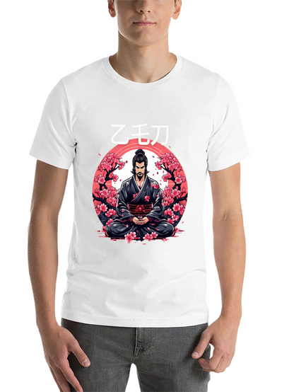 Samurai Cherry Blossom Graphic Tee