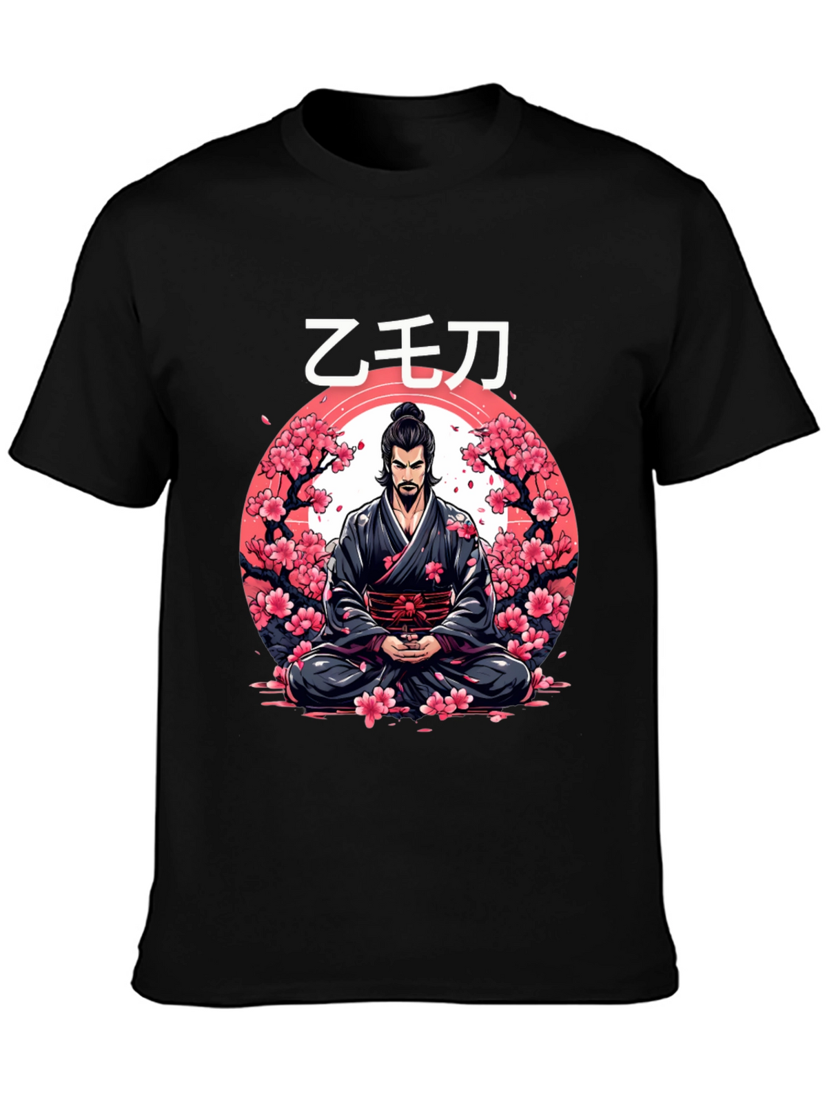 Samurai Cherry Blossom Graphic Tee
