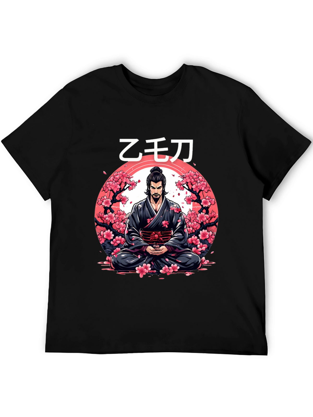 Samurai Cherry Blossom Graphic Tee