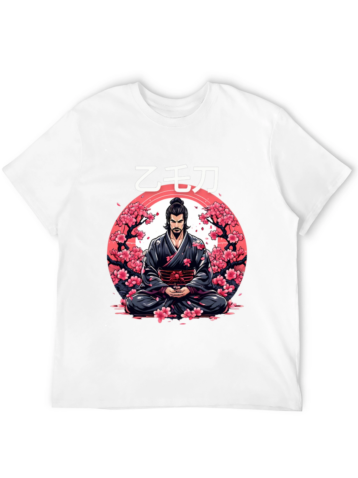 Samurai Cherry Blossom Graphic Tee