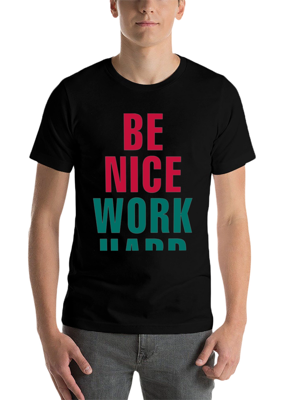 Be Nice Work Hard Graphic Tee