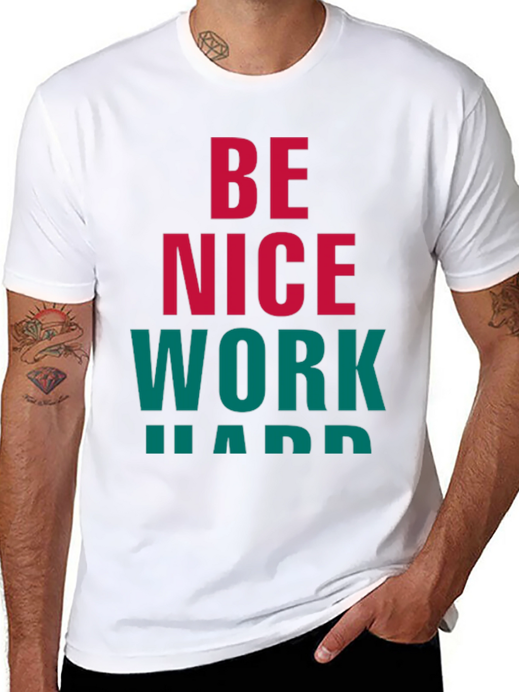 Be Nice Work Hard Graphic Tee