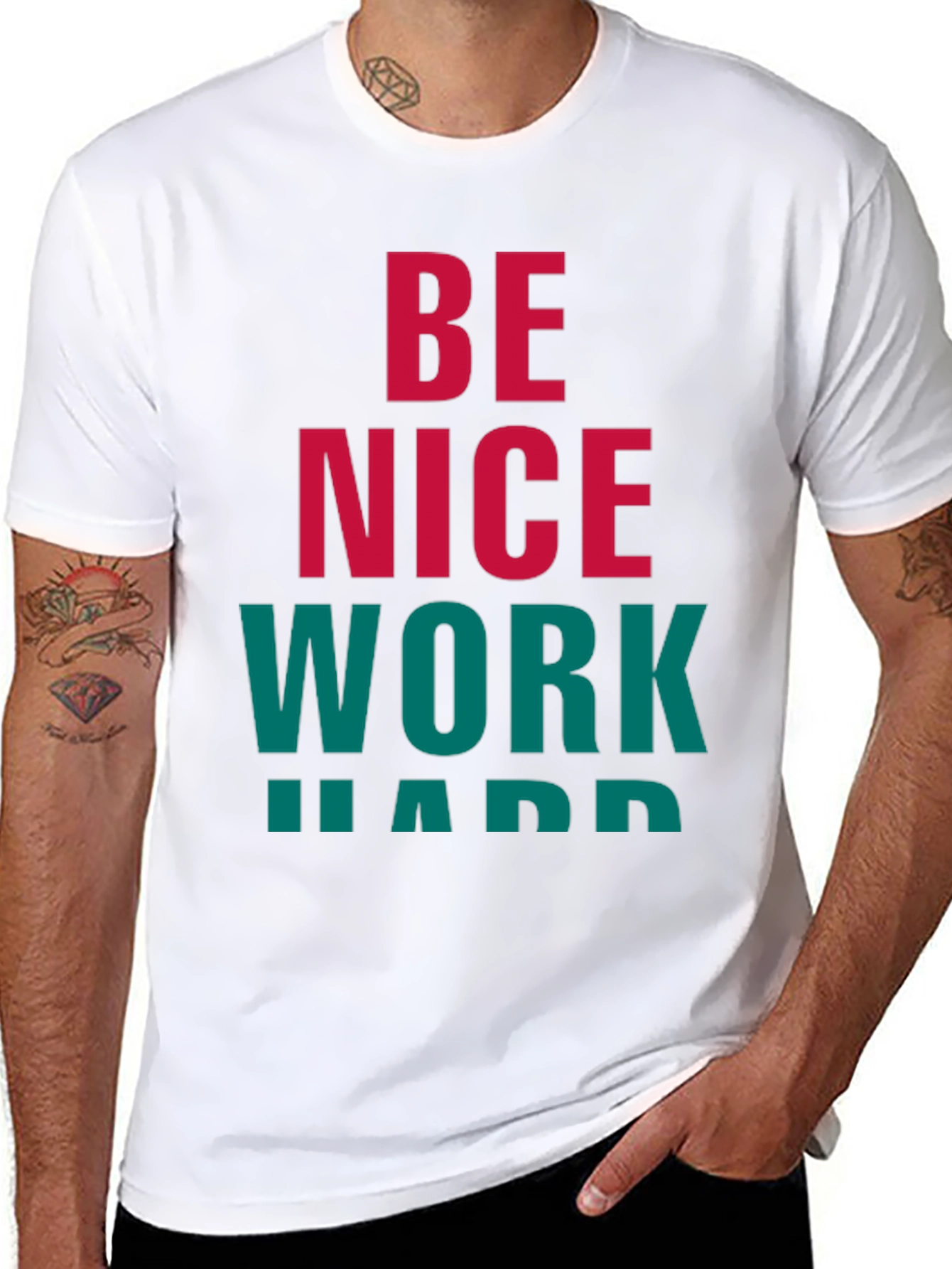 Be Nice Work Hard Graphic Tee