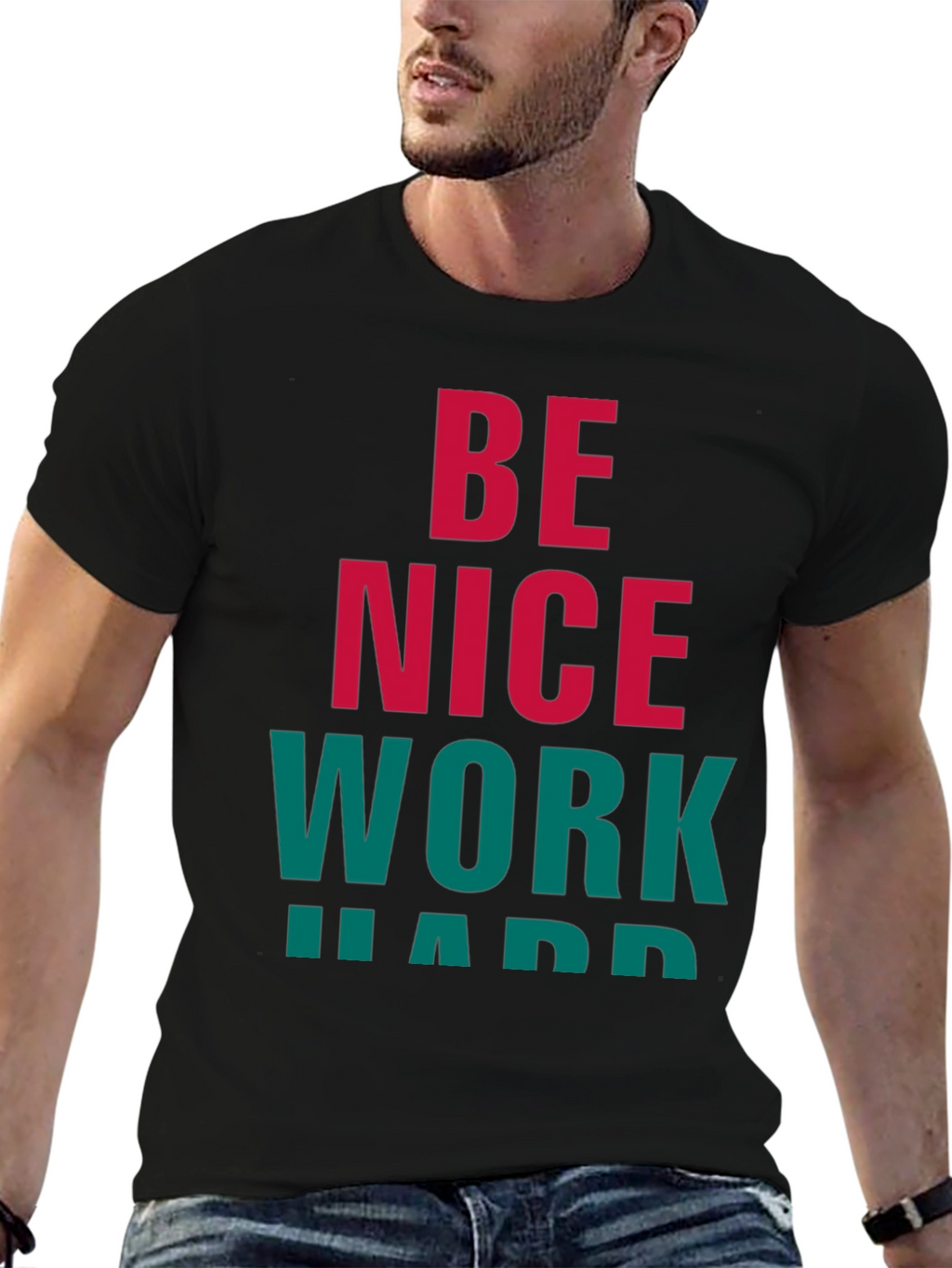 Be Nice Work Hard Graphic Tee