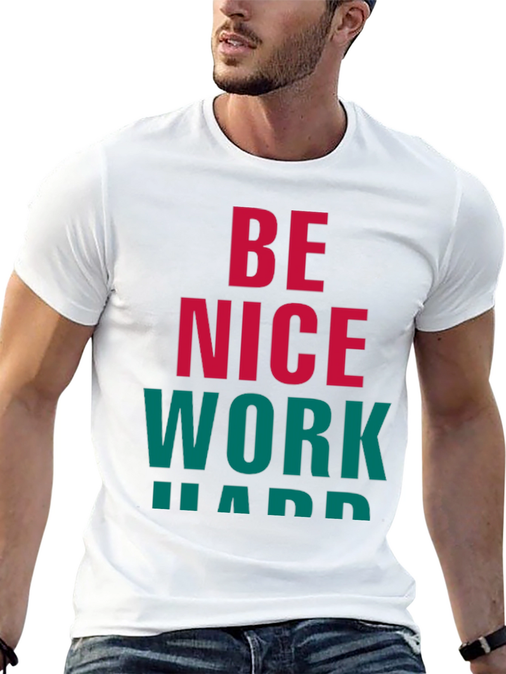 Be Nice Work Hard Graphic Tee