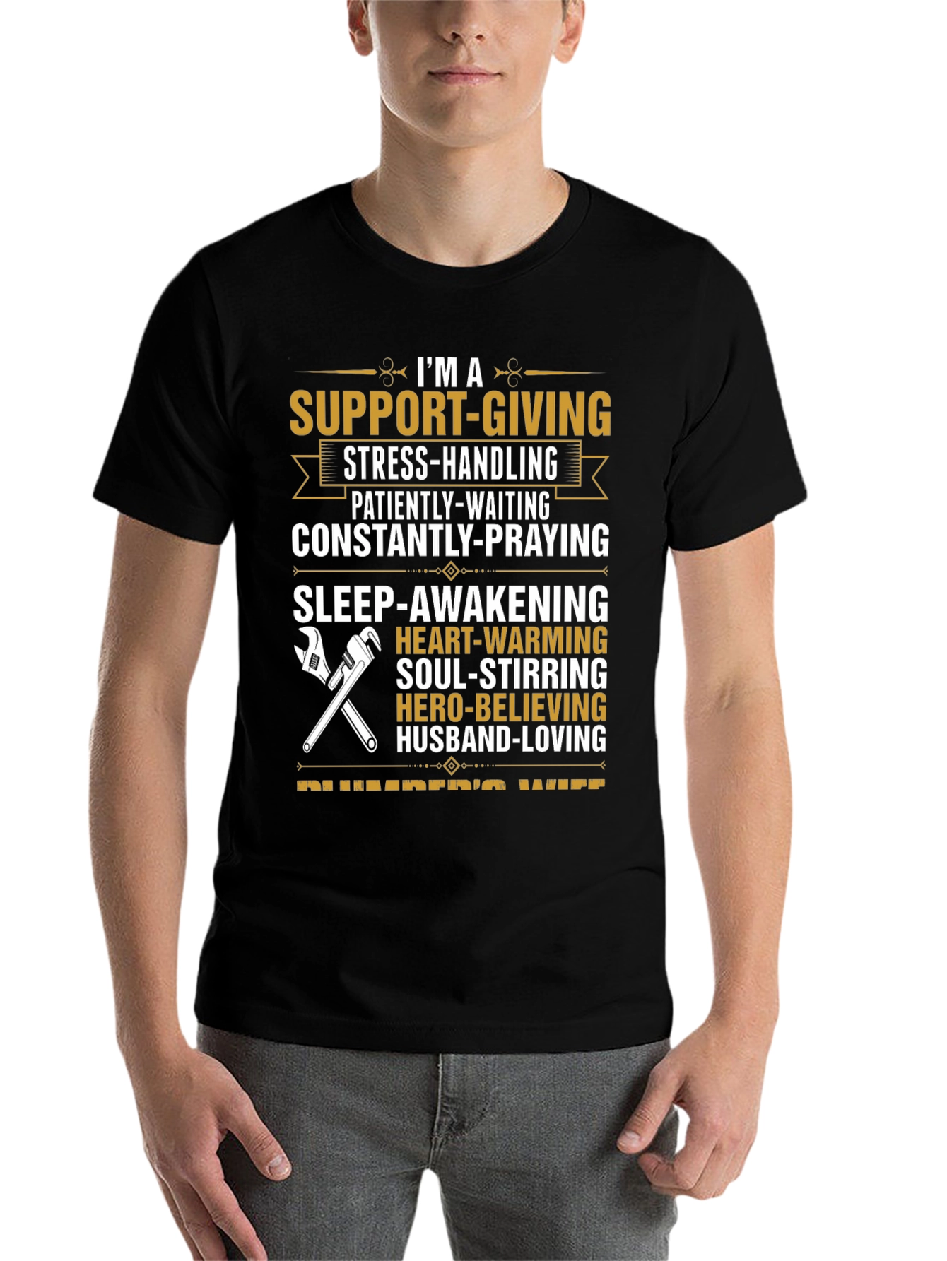 Support-Giving Plumbers Wife T-Shirt