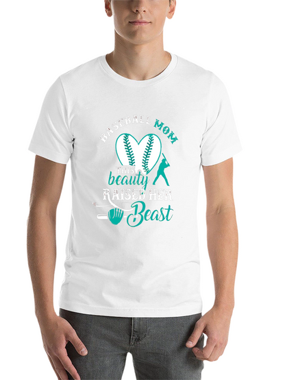 Baseball Mom Graphic T-Shirt - Beauty & Beast Design