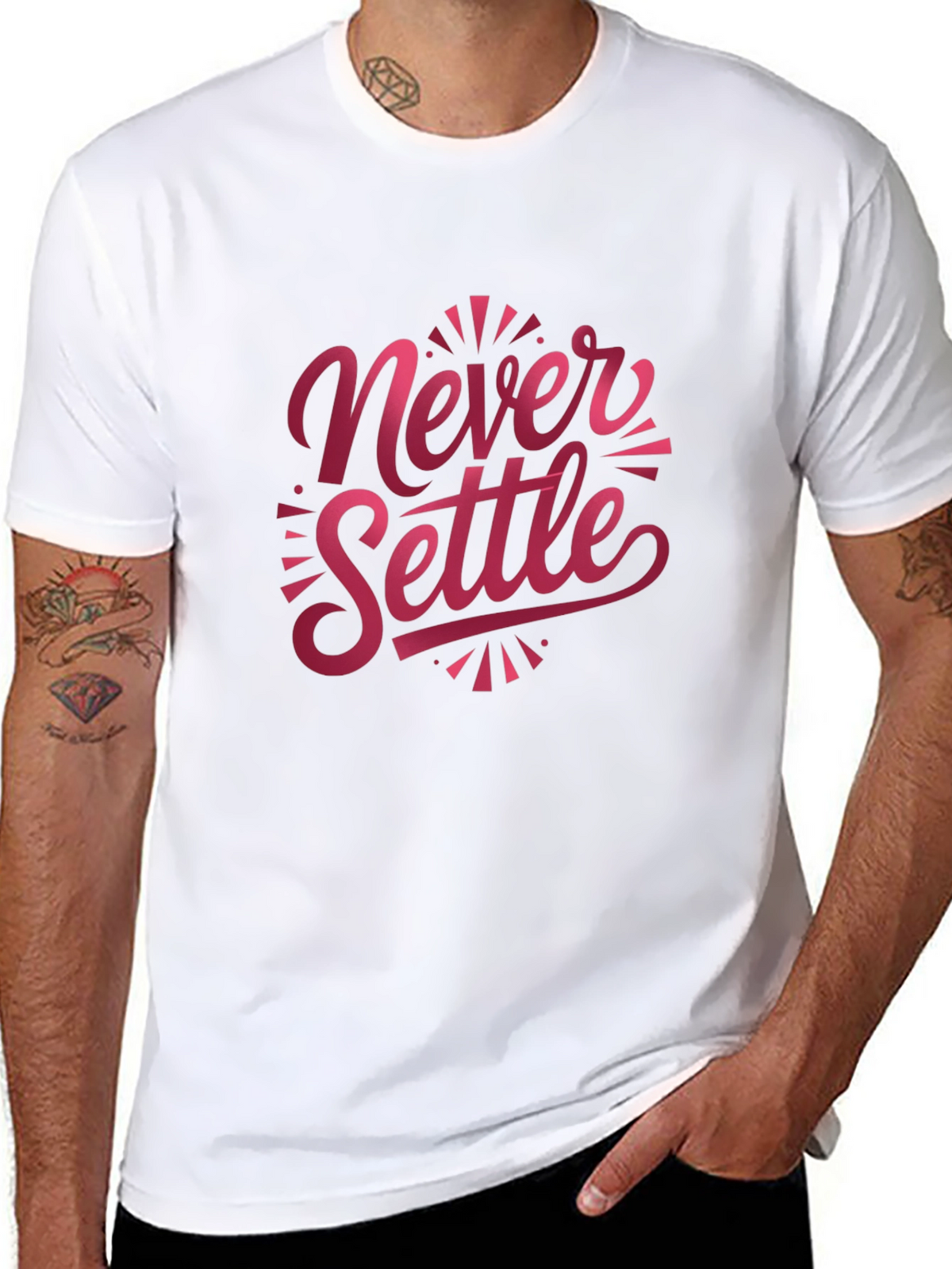 Never Settle Graphic T-Shirt