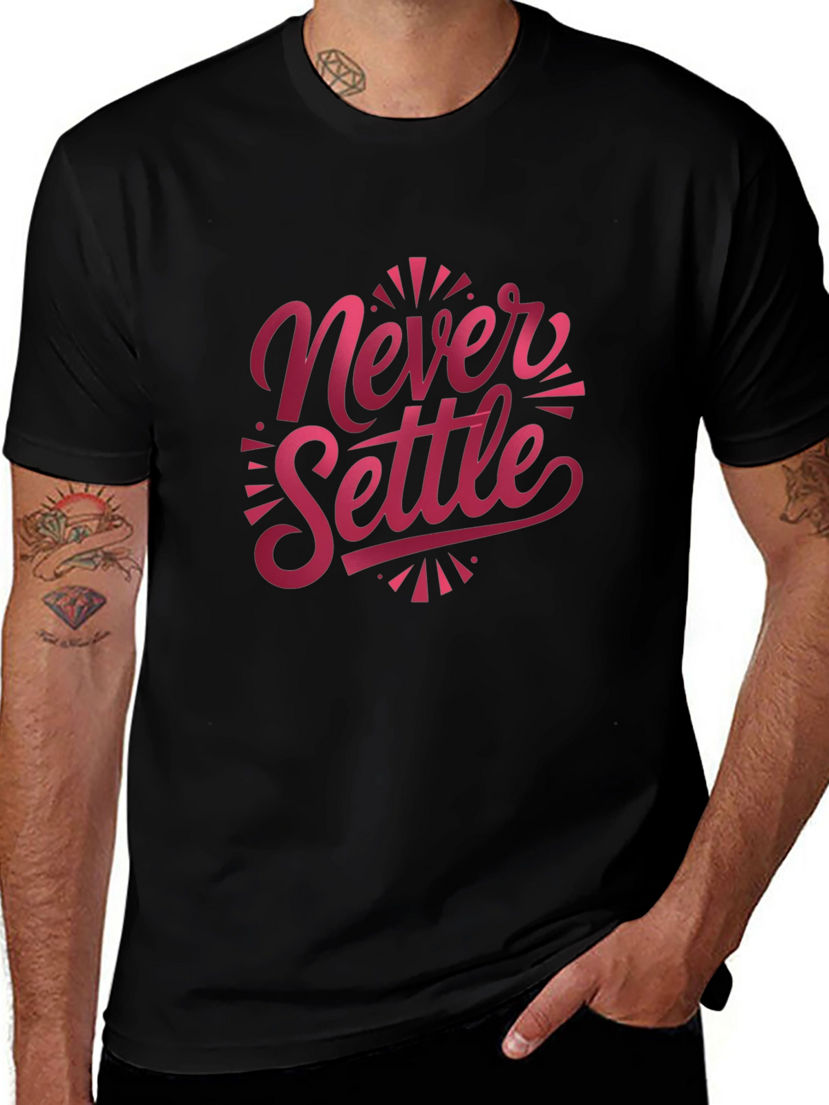 Never Settle Graphic T-Shirt