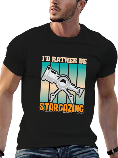 Stargazing Telescope Graphic Tee