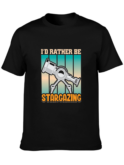 Stargazing Telescope Graphic Tee