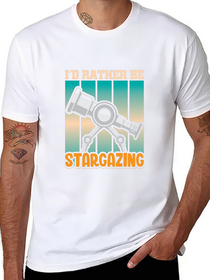 Stargazing Telescope Graphic Tee