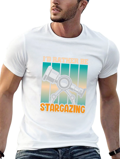 Stargazing Telescope Graphic Tee