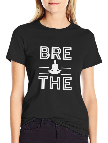 Breathe Yoga Meditation Graphic T-Shirt