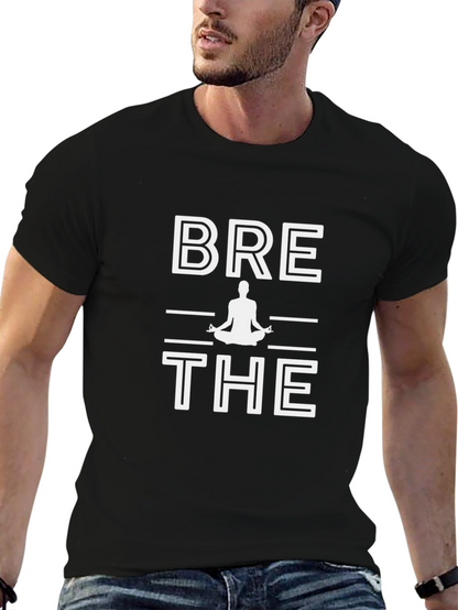 Breathe Yoga Meditation Graphic T-Shirt